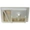 Rectangular White Ceramic Wall Mounted or Drop In Sink